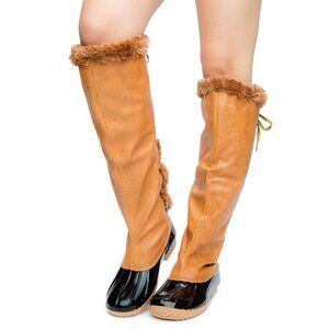 RAIN DUCK BOOTS / FAUX FUR